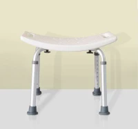 HomCom Rectangular Height Adjustable Mobility Medical Grade Stabilized Shower Seat Bath Stool(m-9)