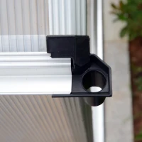 Outsunny 6.25' x 6.25' x 7.2' Portable Outdoor Walk-In Garden Greenhouse Planter(m-11)