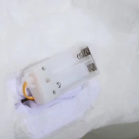 Qaba Unicorn Rocking Horse Toy with Sound for Kids  Wooden Plush Ride-On Rocker Battery Operated  White(m-10)