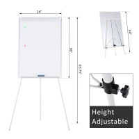 Vinsetto 24" x 36" Portable Magnetic Whiteboard with Height Adjustable Tripod Easel(m-2)