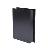 HomCom 19" x 14" x 4" Digital Wall Mounted Home Security Storage Safe w/ Biometric Fingerprint Scan - Black(m-5)
