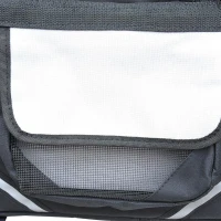 Pawhut Vehicle/Bicycle Soft Side Carrier - Black / Gray(m-4)