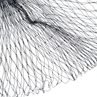 PawHut 50' x 50' Mesh Bird Repellent Netting - Black(m-7)