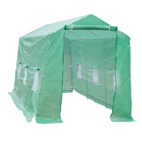 Outsunny 15’ x 7’ x 7’ Outdoor Portable Walk-In Tunnel Greenhouse with Windows(m-1)