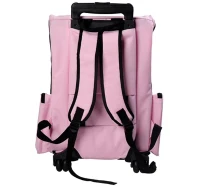 Pawhut Pet Carrier / Dog Backpack w/Wheels - Pink(m-6)
