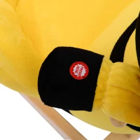 Qaba Kids Plush Rocking Horse-Style Bumble Bee Theme Chair(m-6)