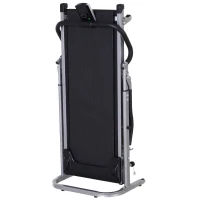 Soozier 2-in-1 Foldable Treadmill Walking Pad Manual Treadmill Machine Sit Up Bench with LCD Screen Home Exercise Fitness(m-10)