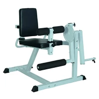 Soozier Adjustable Lower Body Leg Curl Fitness Machine - White / Black(m-1)