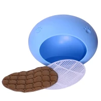 Pawhut Pet Dog Cat Egg Shaped Pod Sleeping Bed House - Blue(m-4)