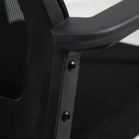 Vinsetto Set of 2 Stackable Waiting Room Chairs Ergonomic Curved Mesh Backrest Leisure Chair with Armrest(m-8)