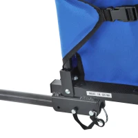 Aosom Two Wheel Enclosed Bike Cargo Trailer with Hitch - Blue/Yellow(m-10)