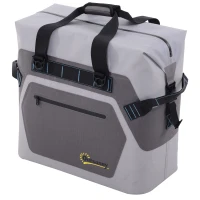 Outsunny 50 Quart Portable Insulated Waterproof Soft-Sided Cooler Picnic Tote Bag - Grey(m-5)