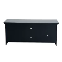 HomCom 56” Modern Country Media Storage Entertainment Center TV Stand- Matte Black(m-3)