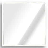 kleankin 24" x 24" Square Front Light LED Bathroom Vanity Mirror(m-4)