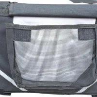 Pawhut Vehicle/Bicycle Soft Side Carrier - Black / Gray(m-5)