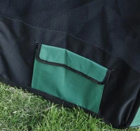 Pawhut 46" Deluxe Soft Sided Folding Pet Playpen Crate - Green / Black(m-8)