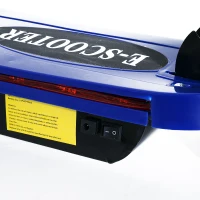 Aosom Blue High-Powered 120W Motorized Kids Folding Electric Scooter with LED Lights(m-7)