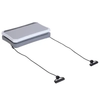 Soozier Fitness Standing Vibration Platform Machine with Resistance Bands(m-11)