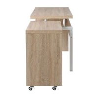 HomCom Modern Rotating Nesting L-Shaped Computer Desk Workstation(m-5)