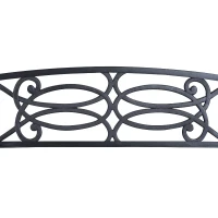 Outsunny 2 Seater 50" Steel Flowering Design Decorative Lawn Patio Garden Bench(m-5)