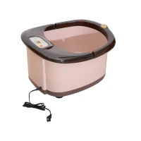 Soozier 9 Liter Bubbling Heated Manual Dual Foot Massager Bath With Timer(m-6)