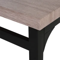 HomCom 5 Piece Dining Table Set Classic Dining Room Table Set with Chairs Kitchen Furniture(m-13)