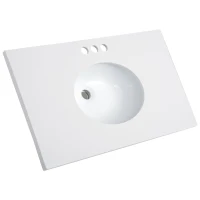 Kleankin 34” Modern Ceramic Sink Bathroom Vanity Set(m-5)