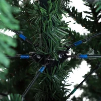 HOMCOM 7.5’ Unlit Spruce Artificial Christmas Tree with Metal Stand   1346Tips(m-8)