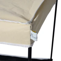 PawHut 40" Cooling Pet Mesh Elevated Dog Cot Bed With Shade Canopy(m-7)