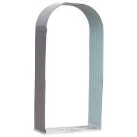 Outsunny 79" Steel Sturdy Firewood Covered Shed Storage Rack - Gray(m-2)