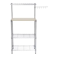 HomCom 47" Bakers Rack Organizer Kitchen Prep Station with Cutting Board(m-6)