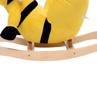 Qaba Kids Plush Rocking Horse-Style Bumble Bee Theme Chair(m-8)