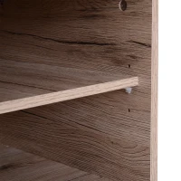 HomCom 47" Wood Mid Century Modern Cabinet TV Stand with Storage - Oak(m-9)