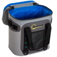 Outsunny 20 Quart Waterproof Portable Insulated Soft Sided Cooler Picnic Tote Bag - Grey(m-2)