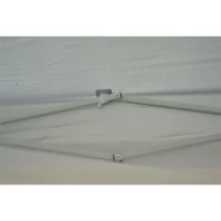 Outsunny 10' x 20' Easy Pop Up Canopy Party Tent with 4 Removable Sidewalls - White(m-5)