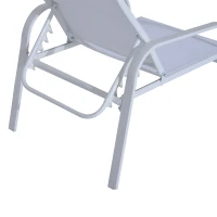 Outsunny 5 Piece Metal Outdoor Patio Furniture Leisure Set - Cream White(m-11)