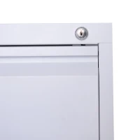 Vinsetto Metal 4 Drawer Vertical Locking Filing Cabinet - White(m-11)