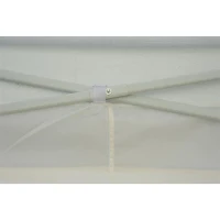 Outsunny 10' x 20' Easy Pop Up Canopy Party Tent with 4 Removable Sidewalls - White(m-6)