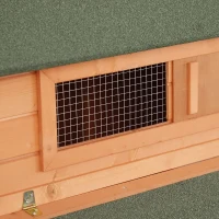 PawHut 136.5" Chicken Coop Wooden Large Chicken House Deluxe Rabbit Hutch Lockable Poultry Hen Cage Backyard with Nesting Box and Run(m-9)