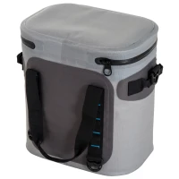 Outsunny 20 Quart Waterproof Portable Insulated Soft Sided Cooler Picnic Tote Bag - Grey(m-10)