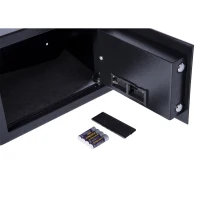 HomCom 13.8" Fingerprint Digital Electronic Gun Safe Box w/ Keypad Lock Security - Black(m-8)