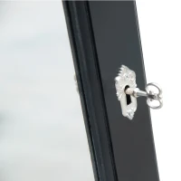 Open Box HomCom Mirrored Jewelry Stand with Feet - Black(m-5)