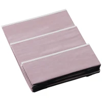 PawHut 3 Step Foldable Pet Stairs for Small Dogs  Suede Fleece  16” L x 20” H - Grey(m-10)