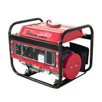 HomCom 3HP 1000 Watt 4-Stroke Gas Powered Portable Generator - Red(m-1)