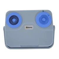 Outsunny 33 Quart 12V AC/DC Thermoelectric Portable Cooler / Warmer w/ Car Adapter - Blue(m-8)
