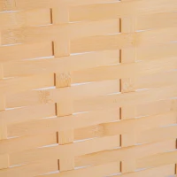 HomCom 6' 4-Panel Bamboo Screen Freestanding Room Divider(m-10)