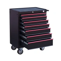 HomCom Steel Rolling Tool Chest Storage Cabinet with 7 Sliding Drawer & Handle(m-2)