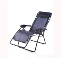 Outsunny Reclining Zero Gravity Chair - Black(m-2)