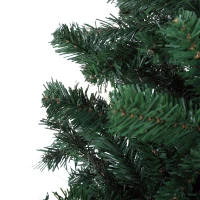 HOMCOM 7.5’ Unlit Spruce Artificial Christmas Tree with Metal Stand   1346Tips(m-4)