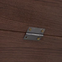 Open Box HOMCOM Drop Leaf Folding 6-Person 3-Stage Versatile Dining Table  43" L (fully extended)  Brown(m-11)